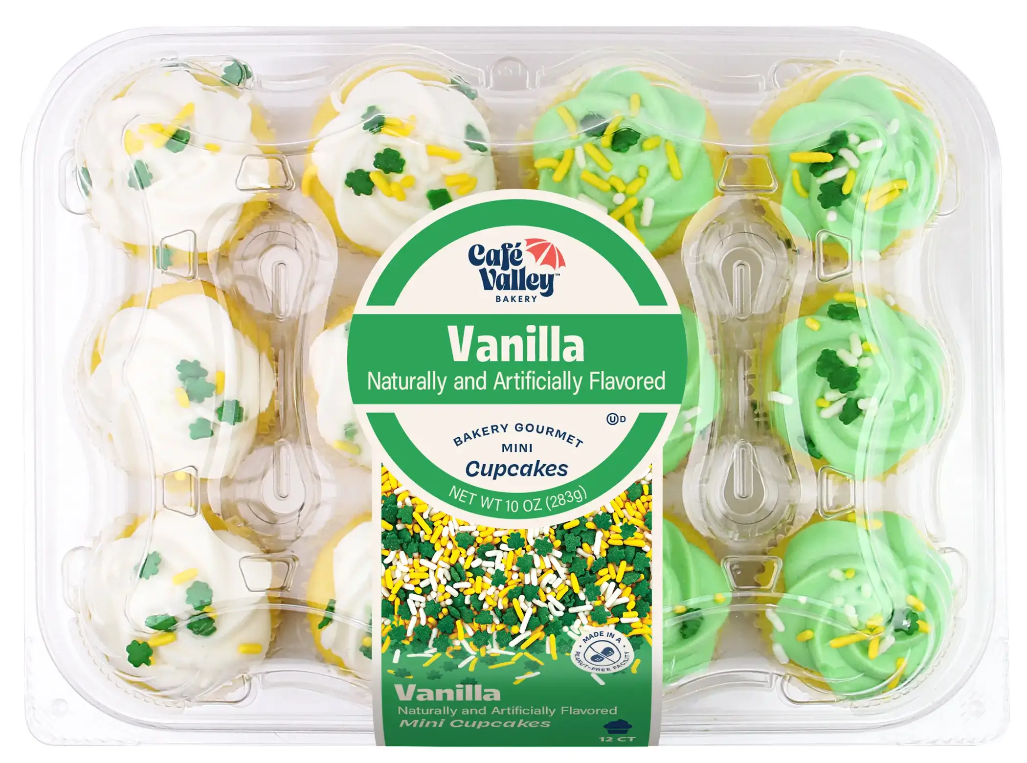 Seasonal - St. Patty's Vanilla Cupcakes