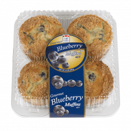 4ct Gourmet Blueberry Streusel Muffin